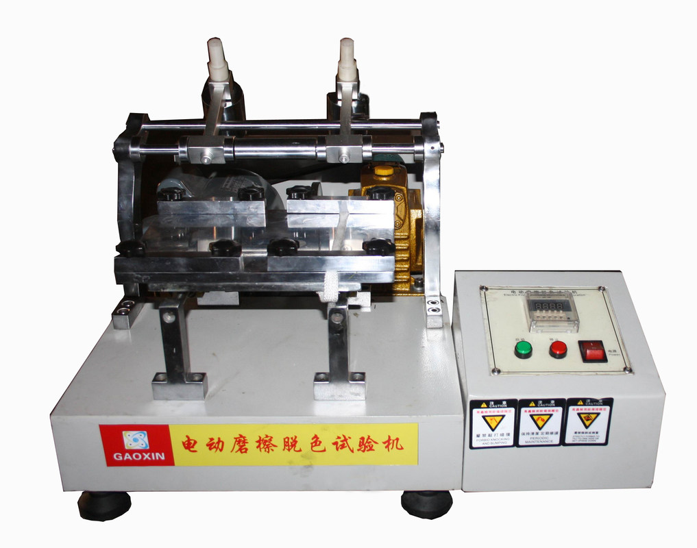 ISO 105 Crockmeter Kain Dicelup, Tahan Luntur Warna Kulit ke Rubbing Tester